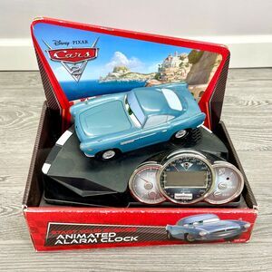 Disney Pixar Cars 2 Finn McMissile Start Your Engines Animated Alarm Clock w BOX